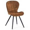 Kolony Eetkamerstoel  in comfortabele velvet stof