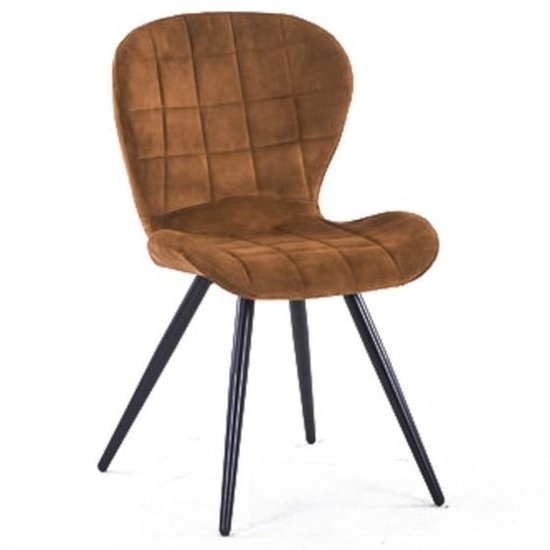 Kolony Eetkamerstoel  in comfortabele velvet stof