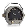VM Collectie Klok "Radio" oud zilver metaal