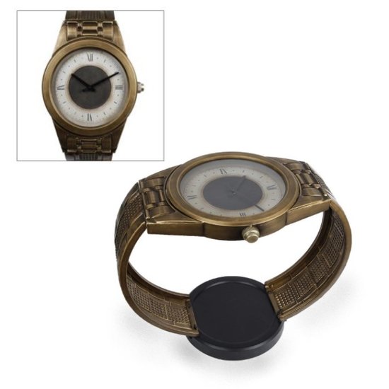 VM Collectie Klok "Table" oud goudmetaal