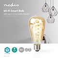 Nedis Wi-Fi Warm tot Koel Wit LED Filamentlamp| Gedraaid | E27 | ST64 | 5,5 W | 350 lm