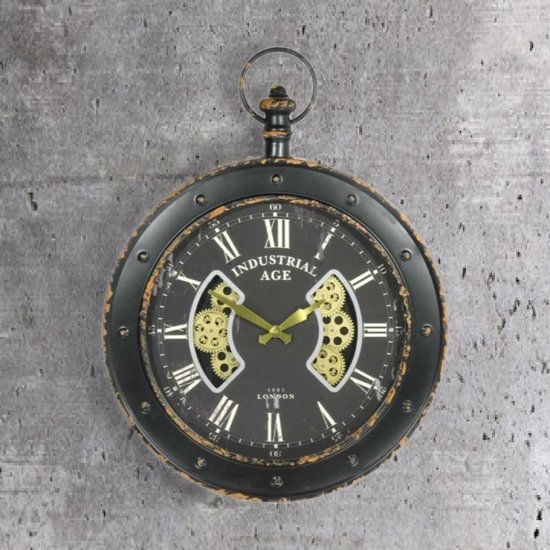 Goods Industrieel zakhorloge Ø60cm zwart