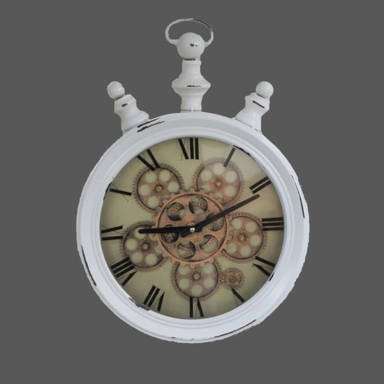 Kolony Industriële radarklok wit zakhorloge Ø33cm