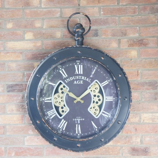 Goods Industrieel zakhorloge Ø60cm zwart