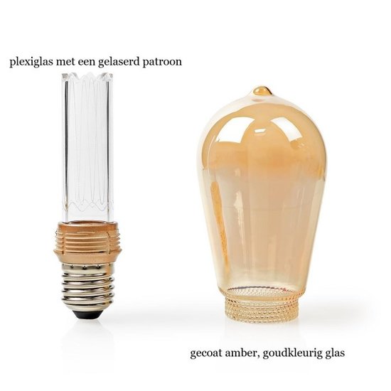 Nedis Led kooldraadlamp 4W, 120lm, 1800K, Dimbaar, Goud