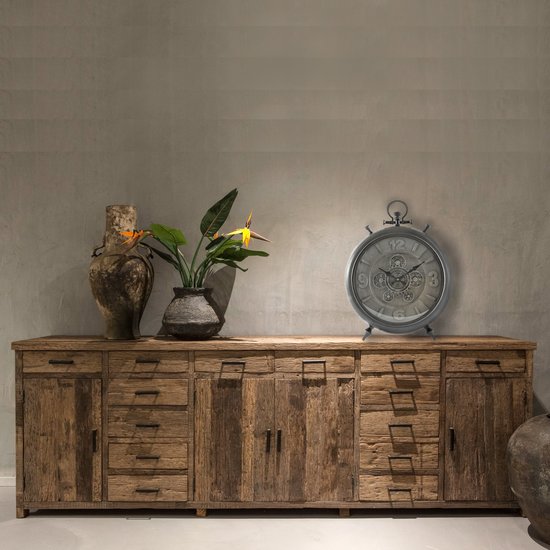 Countryfield Tafelklok zakhorloge Barker L zilver/grijs 52,5cm