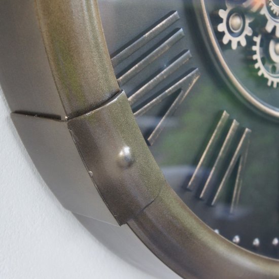 Kolony Radarklok met veel draaiende tandwielen Ø cm