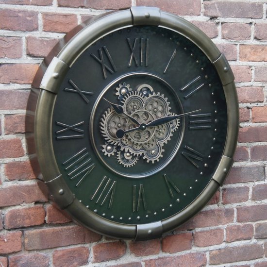 Kolony Radarklok met veel draaiende tandwielen Ø cm