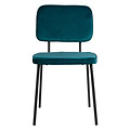 USUALS Joe eetkamerstoel - Petrol groen | Velvet