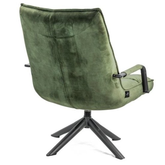 HomeBound by KY Draaifauteuil met arm velours 29 green