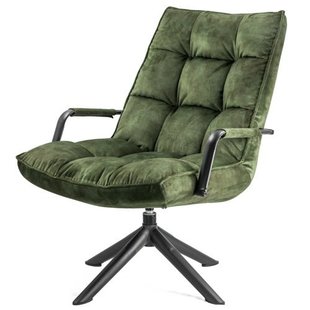 Draaifauteuil met arm velours 29 green