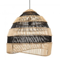 De Striped Hanglamp - Naturel Zwart - L