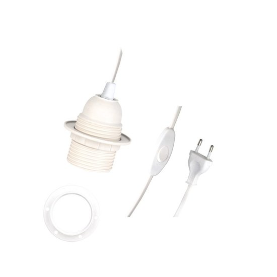 Rimisa Snoer set compleet 2 meter stekker schakelaar E27 fitting