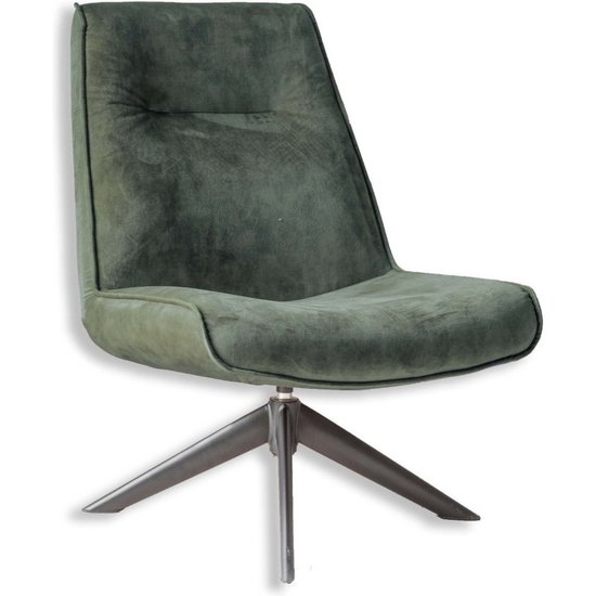 HomeBound by KY Draaifauteuil Monique in velvetstof olive