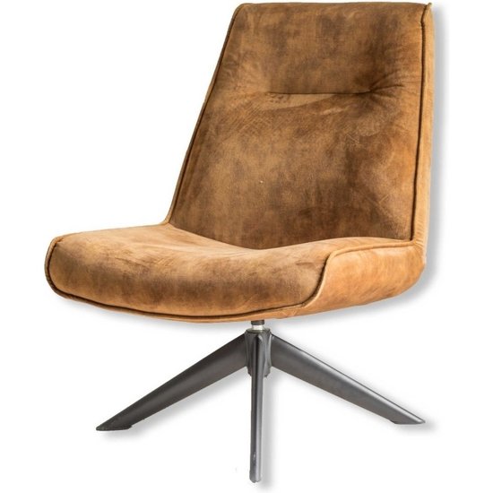 HomeBound by KY Draaifauteuil Monique in velvetstof oker