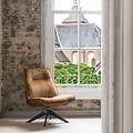 HomeBound by KY Draaifauteuil Monique in velvetstof oker