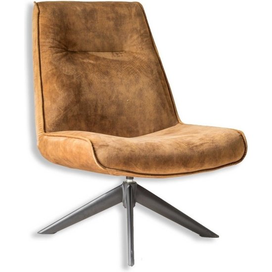 HomeBound by KY Draaifauteuil Monique in velvetstof oker