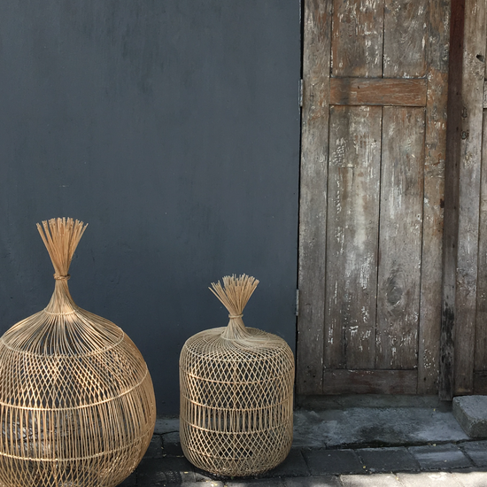 Bazar Bizar De Dumpling Hang- en Vloerlamp - Naturel - S