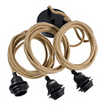Hoopzi Lampfitting voor Plafond - Naturel - 3 Fittings