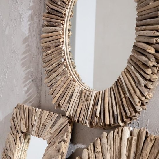 Bazar Bizar De Driftwood Framed Spiegel - Naturel - M