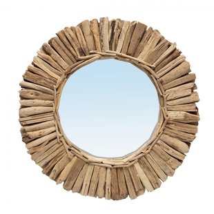 De Driftwood Crown Spiegel - Naturel - M