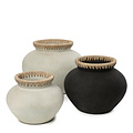 Bazar Bizar De Styly Vaas - Zwart Naturel - S