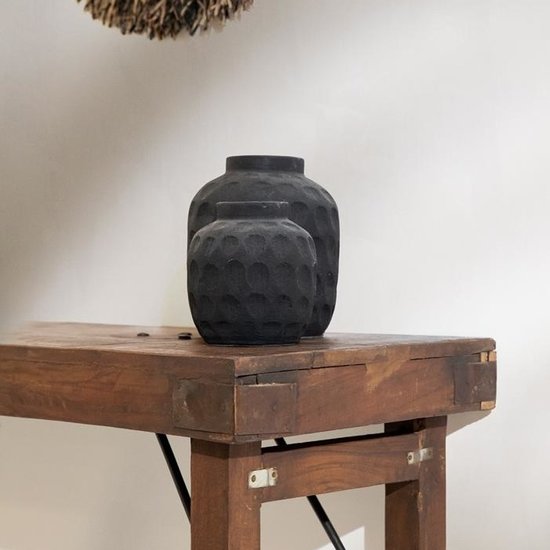 Bazar Bizar De Trendy Vaas - Zwart - L