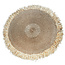Bazar Bizar De Raffia Fringed Tapijt - Naturel - 150