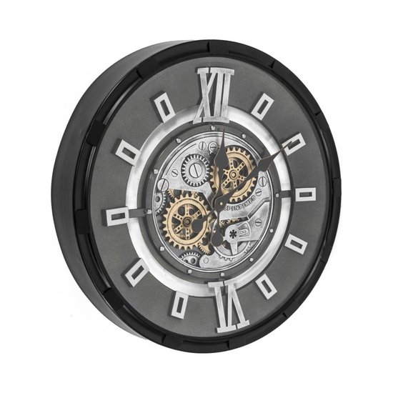 Kolony Tandwiel klok SPINTIMES Ø 60cm metaal en glas