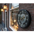 Kolony Tandwiel klok SPINTIMES Ø 60cm metaal en glas
