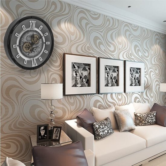 Kolony Tandwiel klok SPINTIMES Ø 60cm metaal en glas