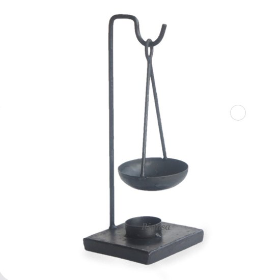 HomeBound Geurbrander zwart metaal voor amberblokjes