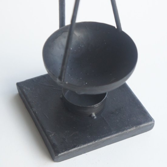 HomeBound Geurbrander zwart metaal voor amberblokjes