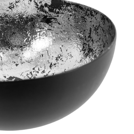 HomeBound Voorraad schaaltje zwart met zilver Ø12,5cm