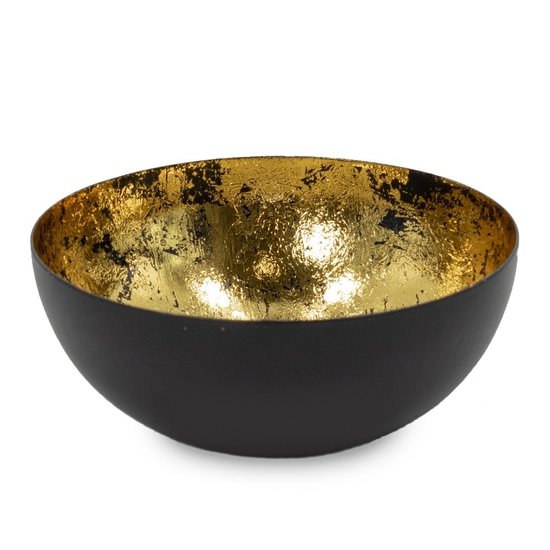 HomeBound schaaltje zwart met goud Ø12,5cm