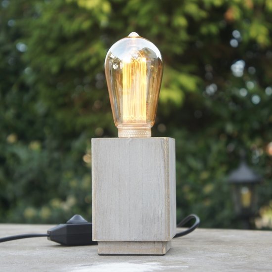 Van Maanen Tafellamp met led snoerdimmer en kooldraad led lamp