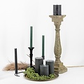 HomeBound Rustieke Led stompkaars 7,5x10cm forest