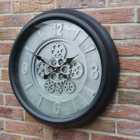 Goods Radarklok Lotte Ø 50cm zwart met oudgrijs