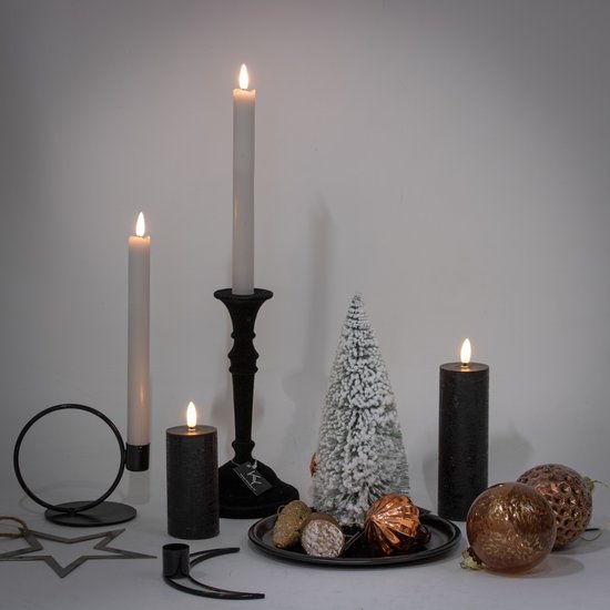 HomeBound Led kaars wit 24 cm hoog 2 stuks