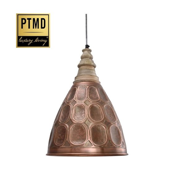 PTMD PTMD Danish Print Hanglamp Ø33cm - Koper