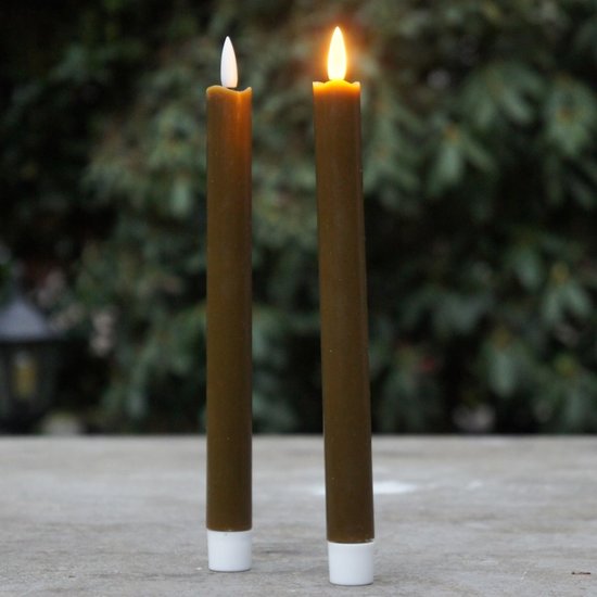 HomeBound Led kaars forest 24 cm hoog 2 stuks