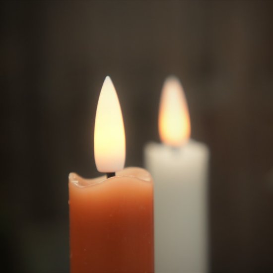 HomeBound Led kaars sandstone 24 cm hoog 2 stuks