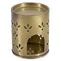 HomeBound Metalen gouden geurbrander voor amberblokjes