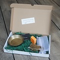 HomeBound Cadeau set amberblokje minirasp en schaaltje