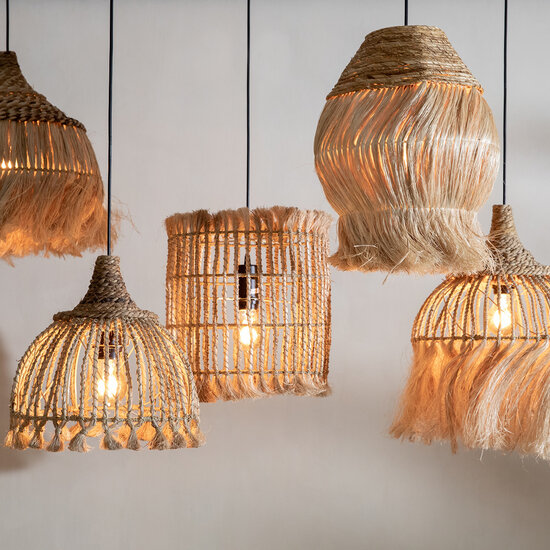Bazar Bizar De Abaca Tassel Hanglamp - Naturel - S
