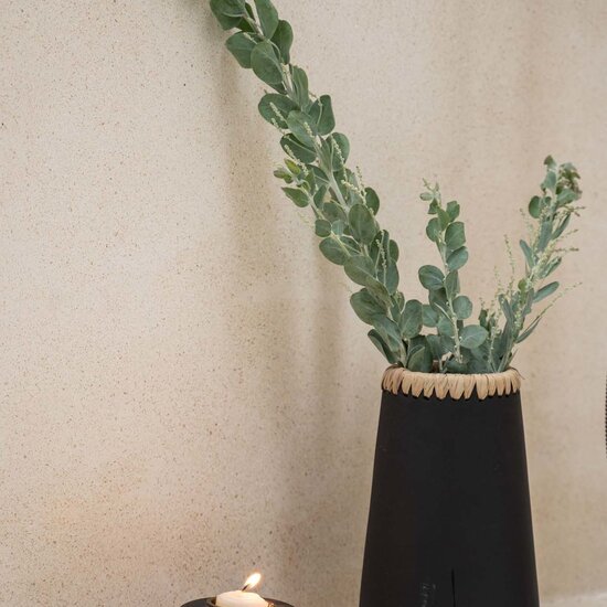 Bazar Bizar De Sneaky Vaas - Zwart Naturel - M