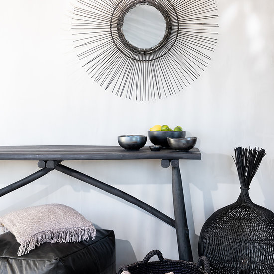 Bazar Bizar De Tropical Spiegel - Zwart - L