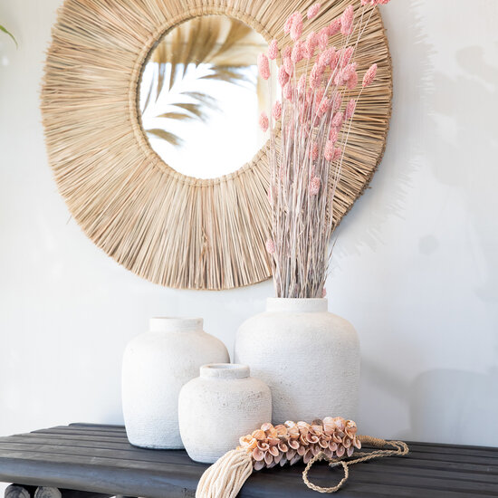 Bazar Bizar De Alang Alang Spiegel - Naturel - L