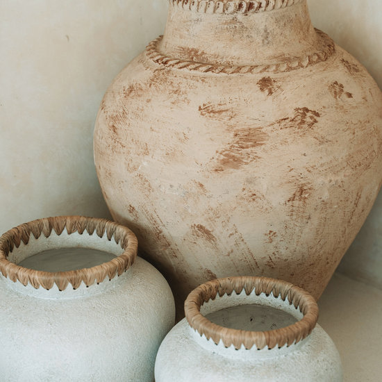 Bazar Bizar De Styly Vaas - Beton Naturel - L