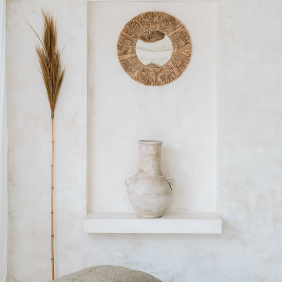 Bazar Bizar De Palmboom Spiegel - Naturel - M